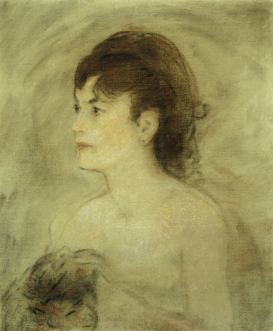 Nuori nainen Decolletee, 1882 tekijältä Édouard Manet