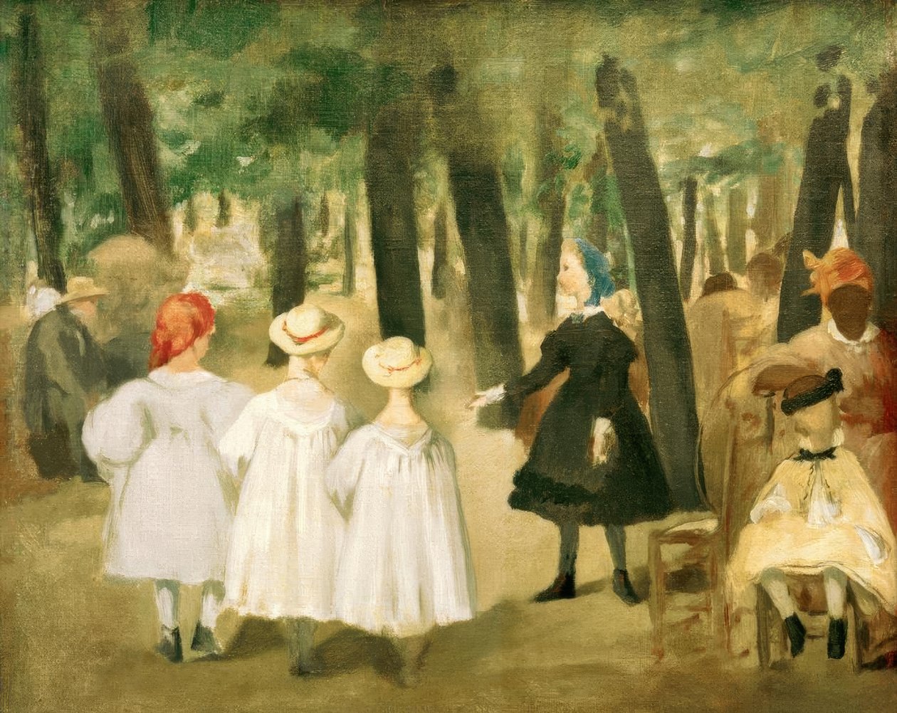 Lapset Tuileriesissa tekijältä Édouard Manet
