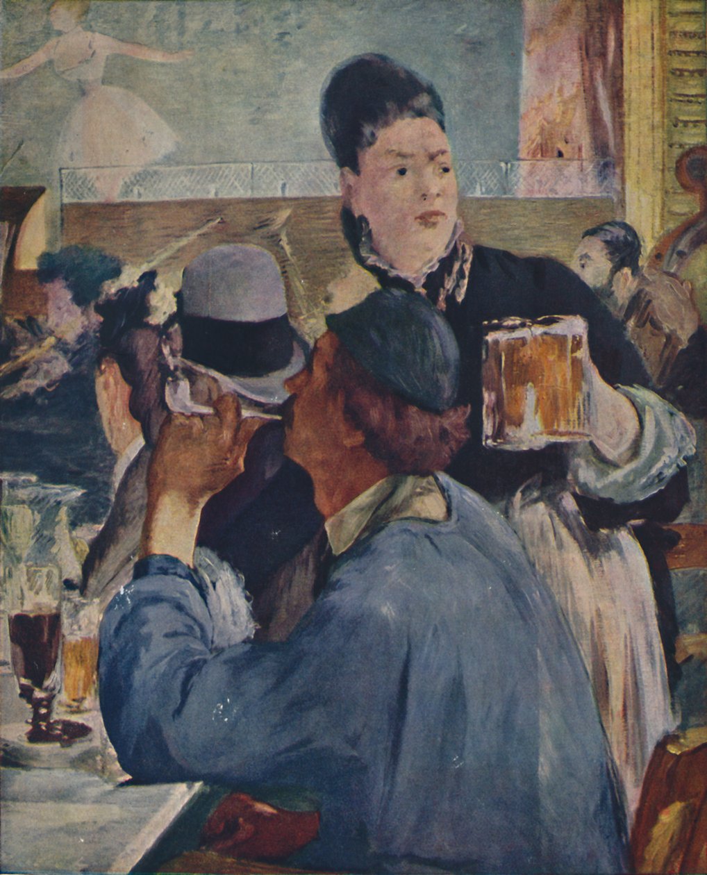 La Serveuse De Bocks, Tarjoilija, 1879, 1937. tekijältä Édouard Manet
