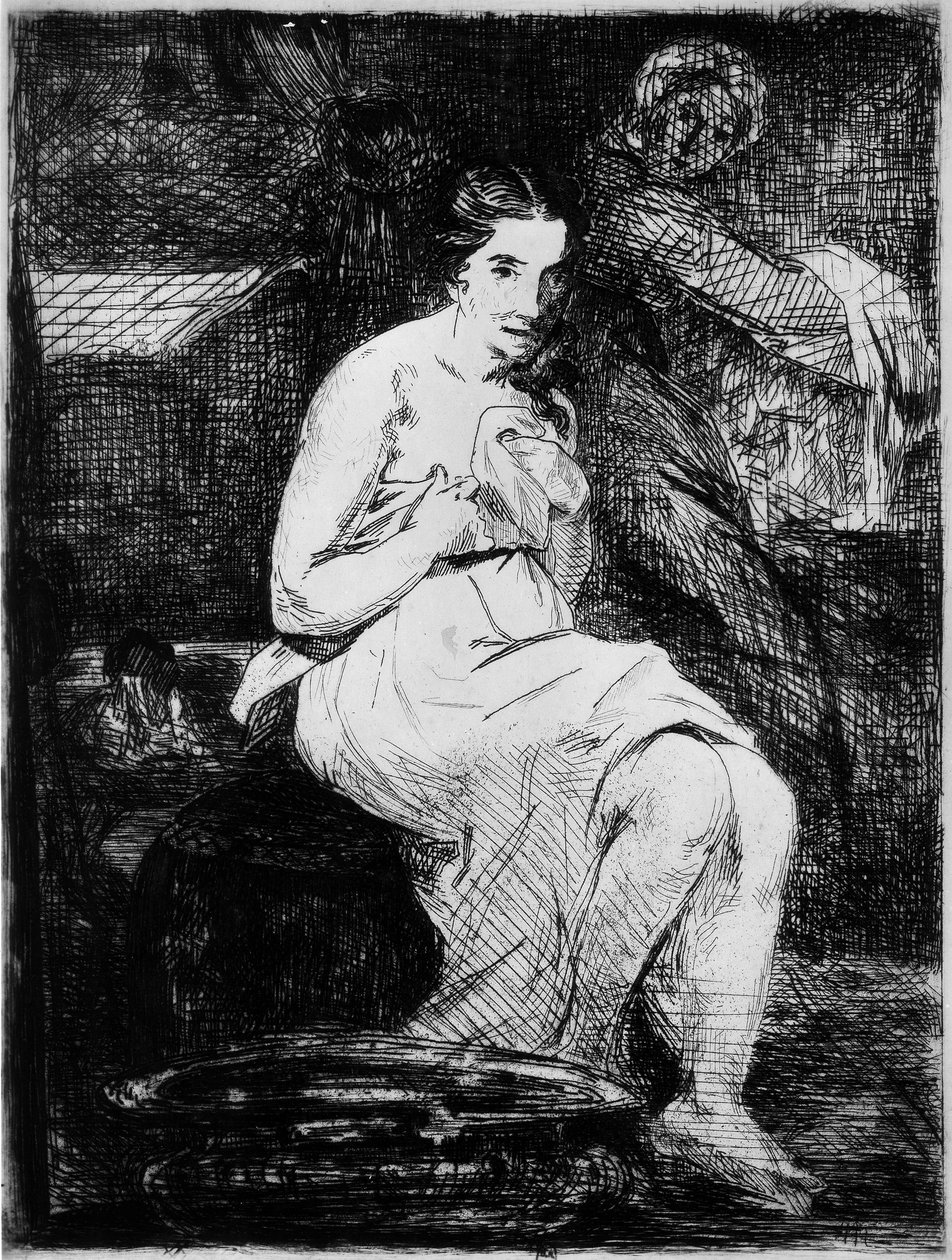 WC, 1861 tekijältä Édouard Manet