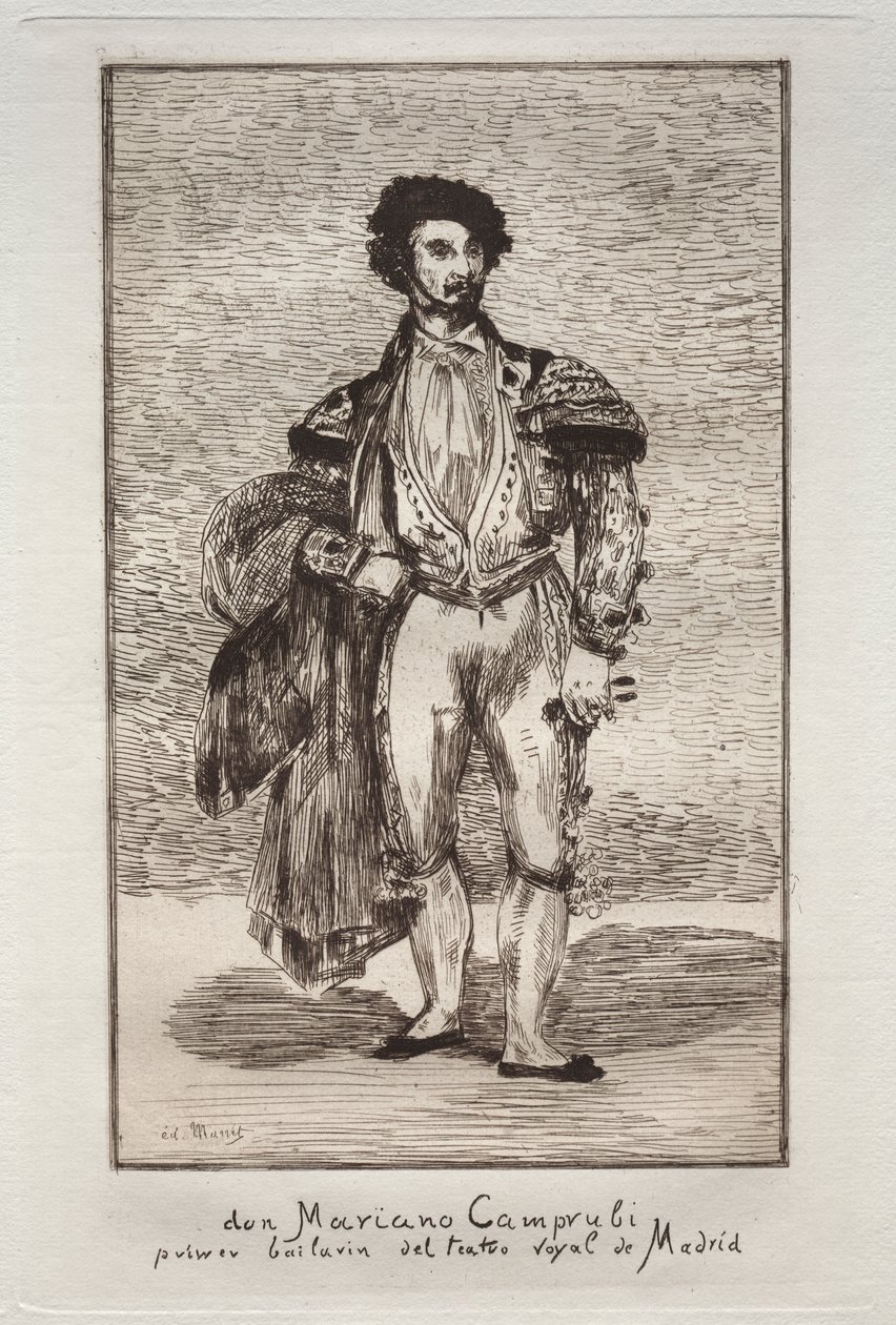 Tanssija (Don Mariano Camprubi) tekijältä Édouard Manet