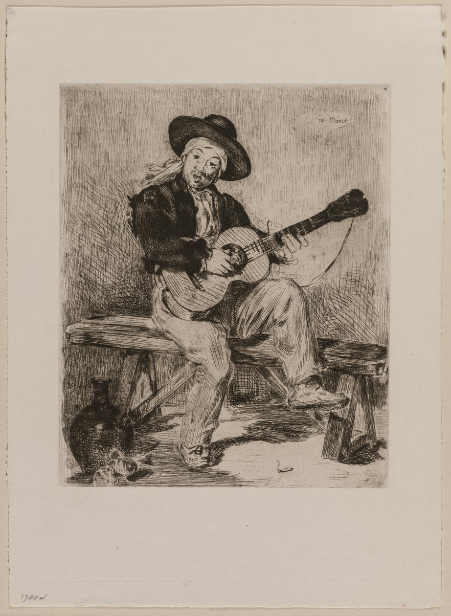 Le Guitarrero tekijältä Édouard Manet
