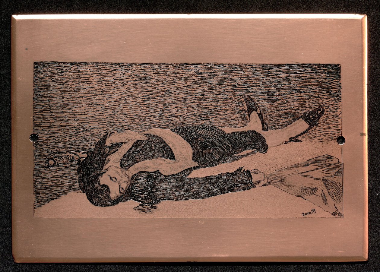 Der tote Torero: gravierte Platte tekijältä Édouard Manet