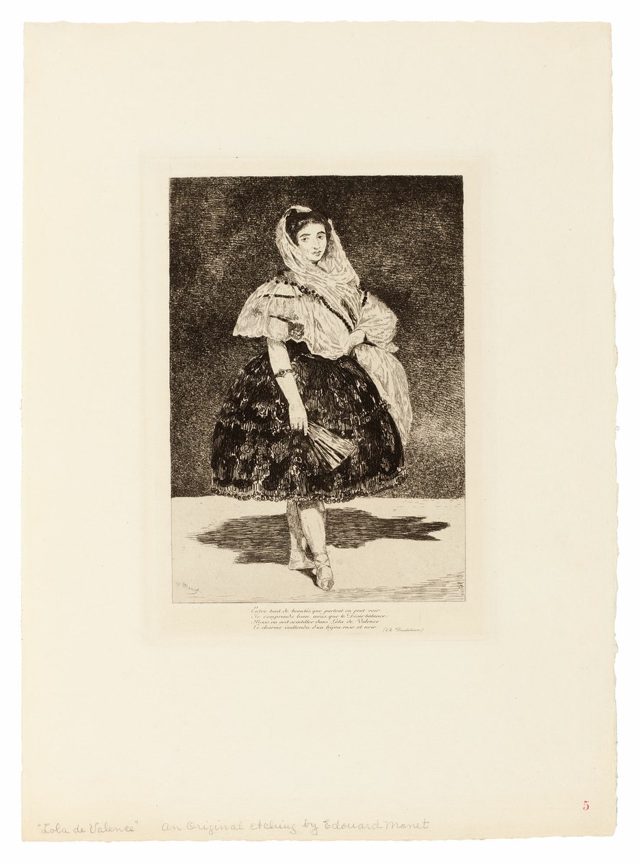 Lola de Valencia tekijältä Édouard Manet