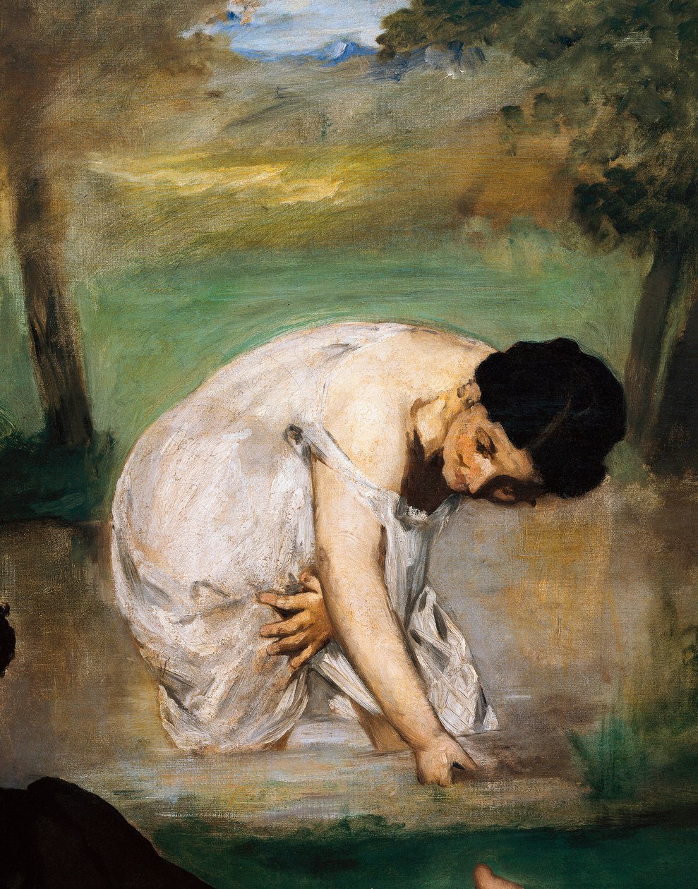 Lounas nurmikolla (yksityiskohta) tekijältä Édouard Manet