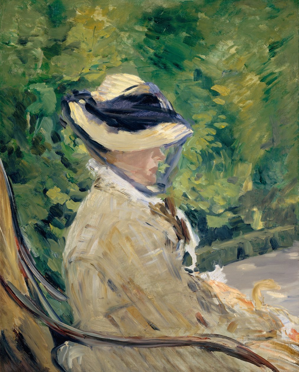 Madame Manet Suzanne Leenhoff, 1830-1906 Bellevuessa, 1880. tekijältä Édouard Manet