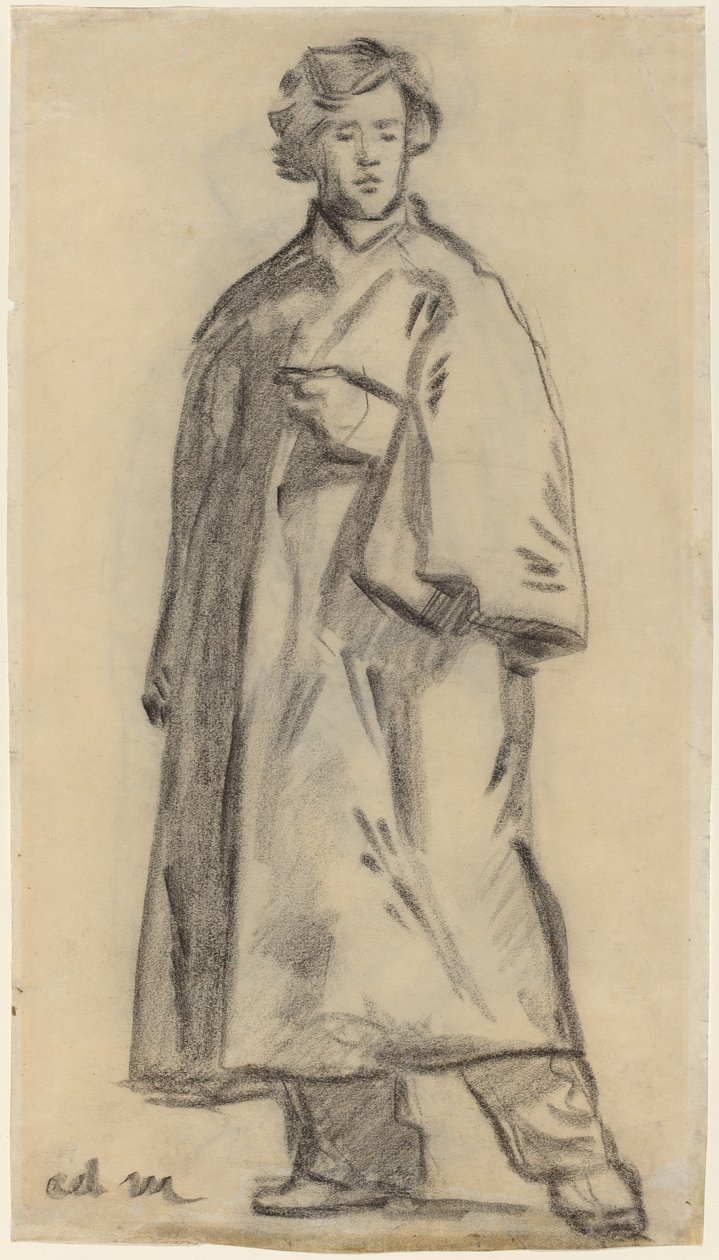 Mies viitta yllään [recto] tekijältä Édouard Manet