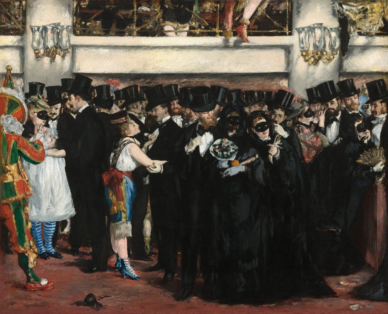 Naamiojuhla Oopperassa tekijältä Édouard Manet