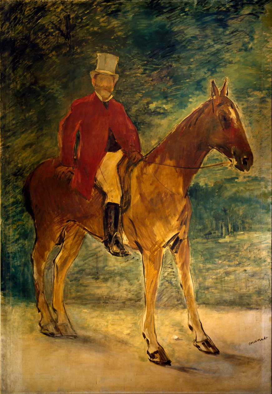 Monsieur Arnaud hevosselkämaalaus Edouard Manet (1832-1883) 1875 Mitat 154x225 cm Milano, Galleria dArte Moderna tekijältä Édouard Manet