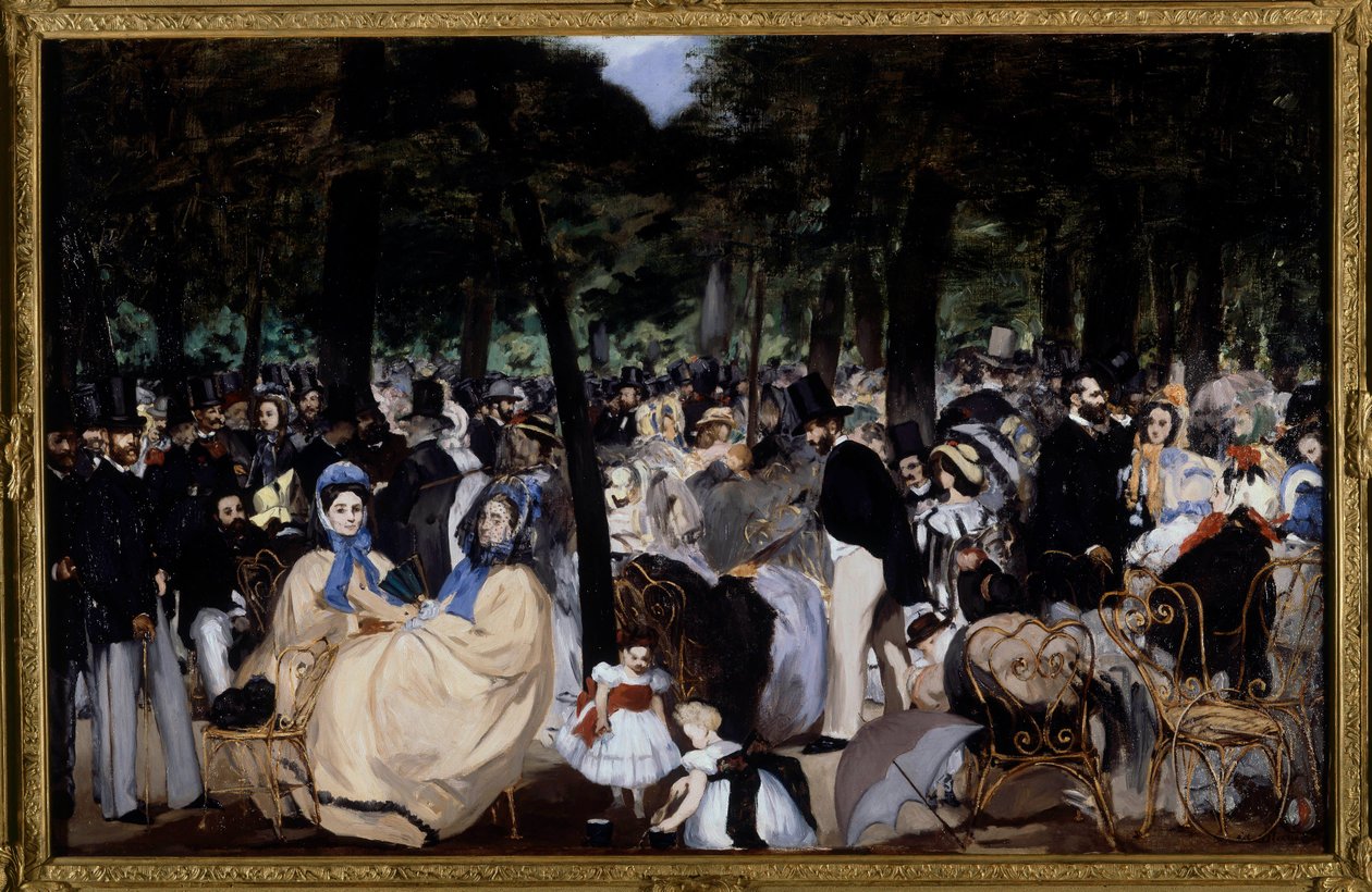 Musiikkia Tuileries Gardensissa tekijältä Édouard Manet