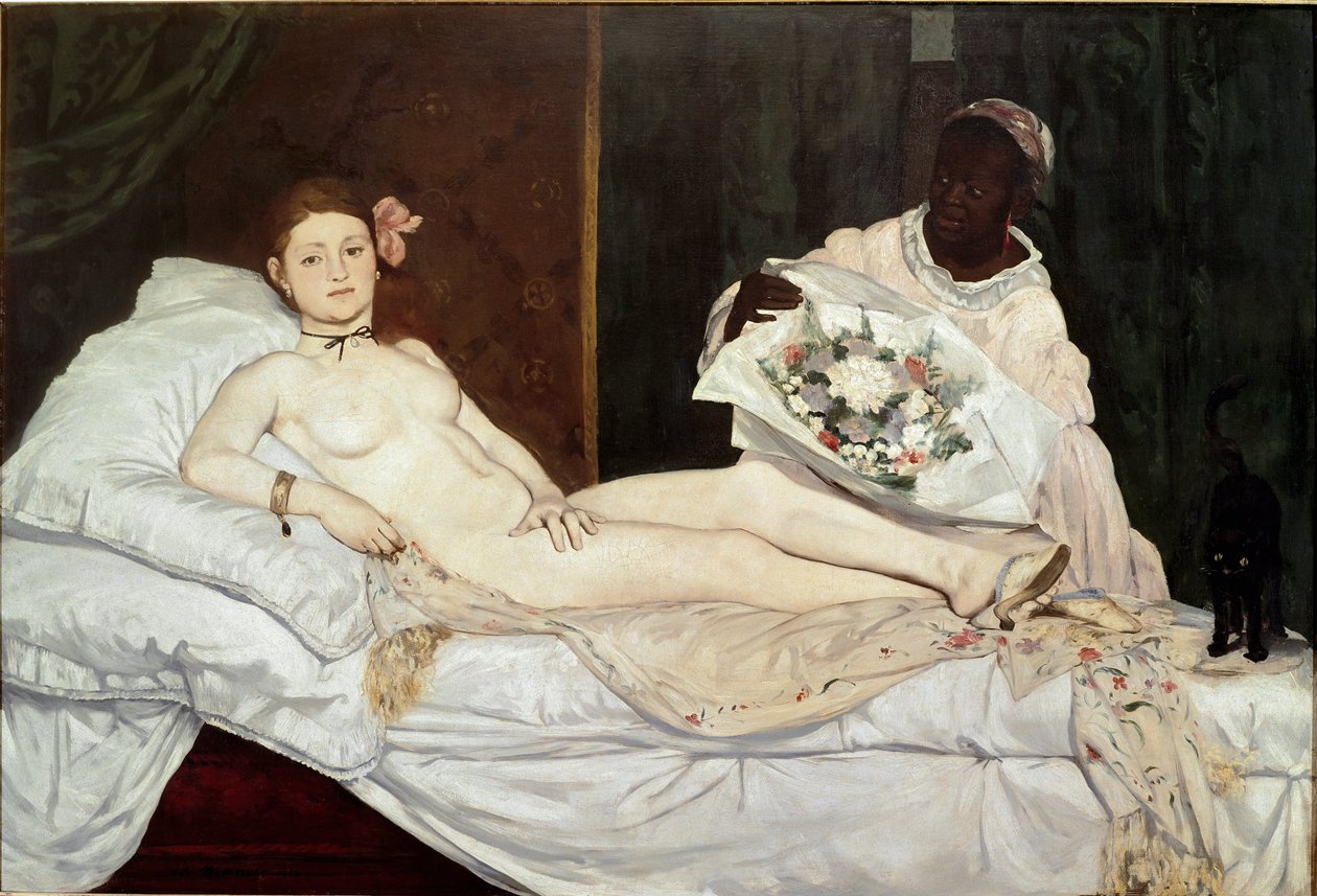 Olympia, yksityiskohta tekijältä Édouard Manet