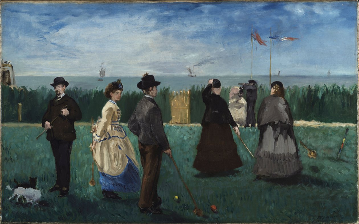 Partio de Croquet à Boulogne – sur – Mer tekijältä Édouard Manet