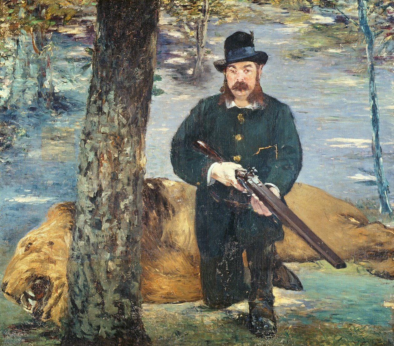 Pertuiset, Leijonanmetsästäjä, 1881 tekijältä Édouard Manet