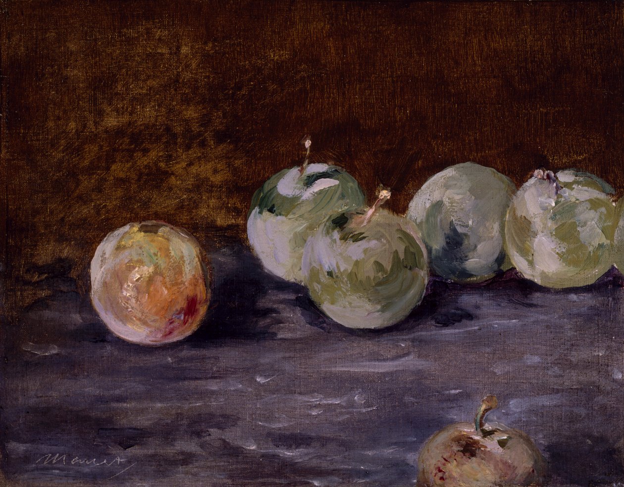 Luumut, noin 1880 tekijältä Édouard Manet