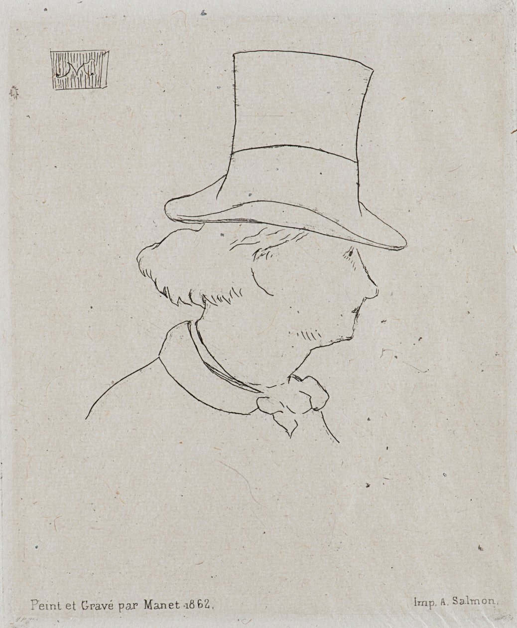 Charles Baudelairen muotokuva 1821-1867. tekijältä Édouard Manet
