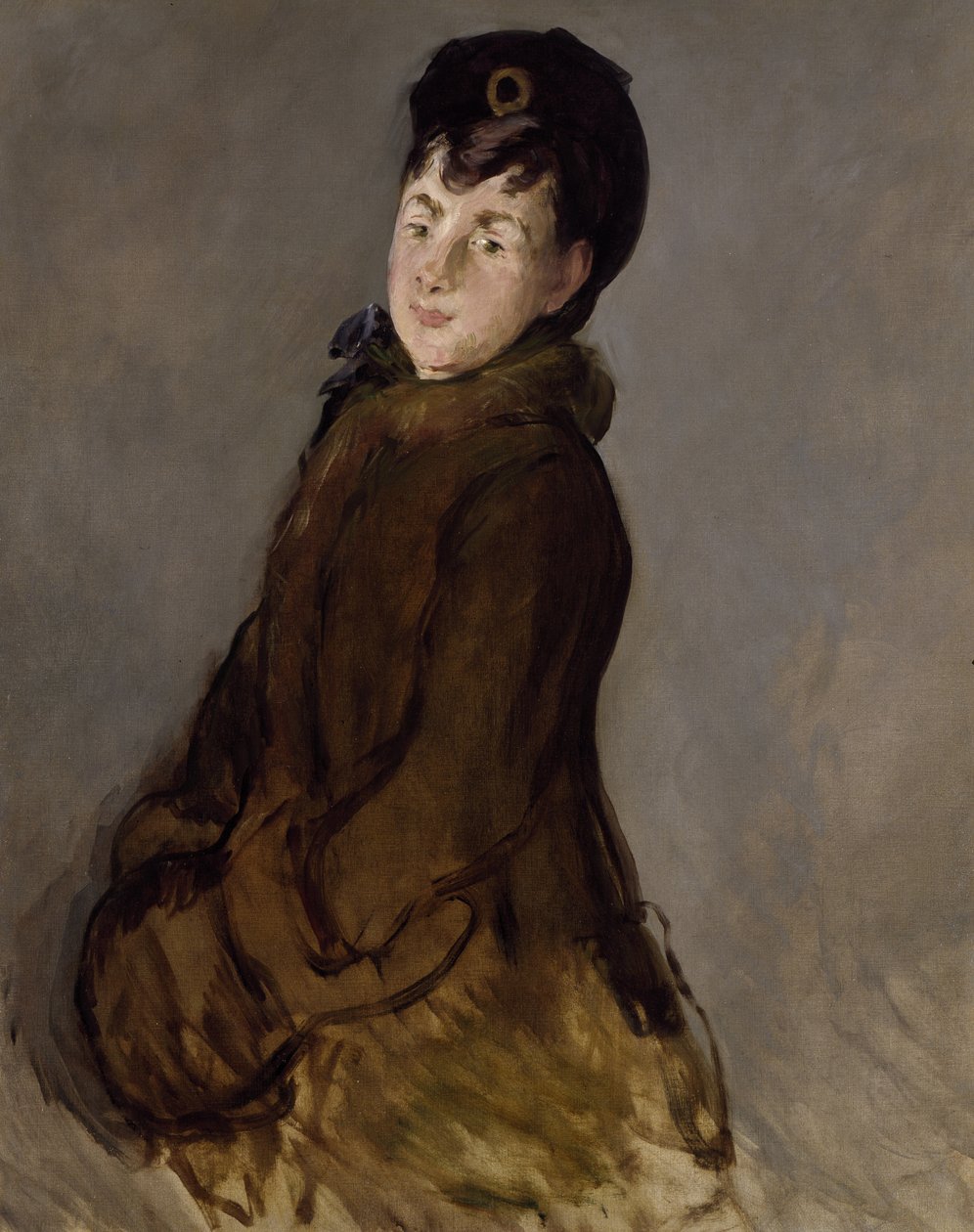 Isabelle Lemonnierin muotokuva muffin kanssa, n. 1879 (öljy kankaalle) tekijältä Édouard Manet