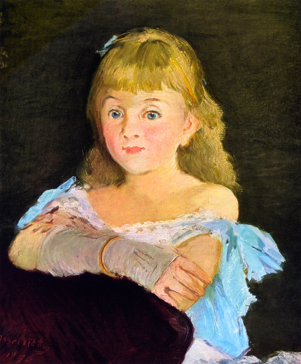 Lina Campineanun muotokuva, 1878. tekijältä Édouard Manet