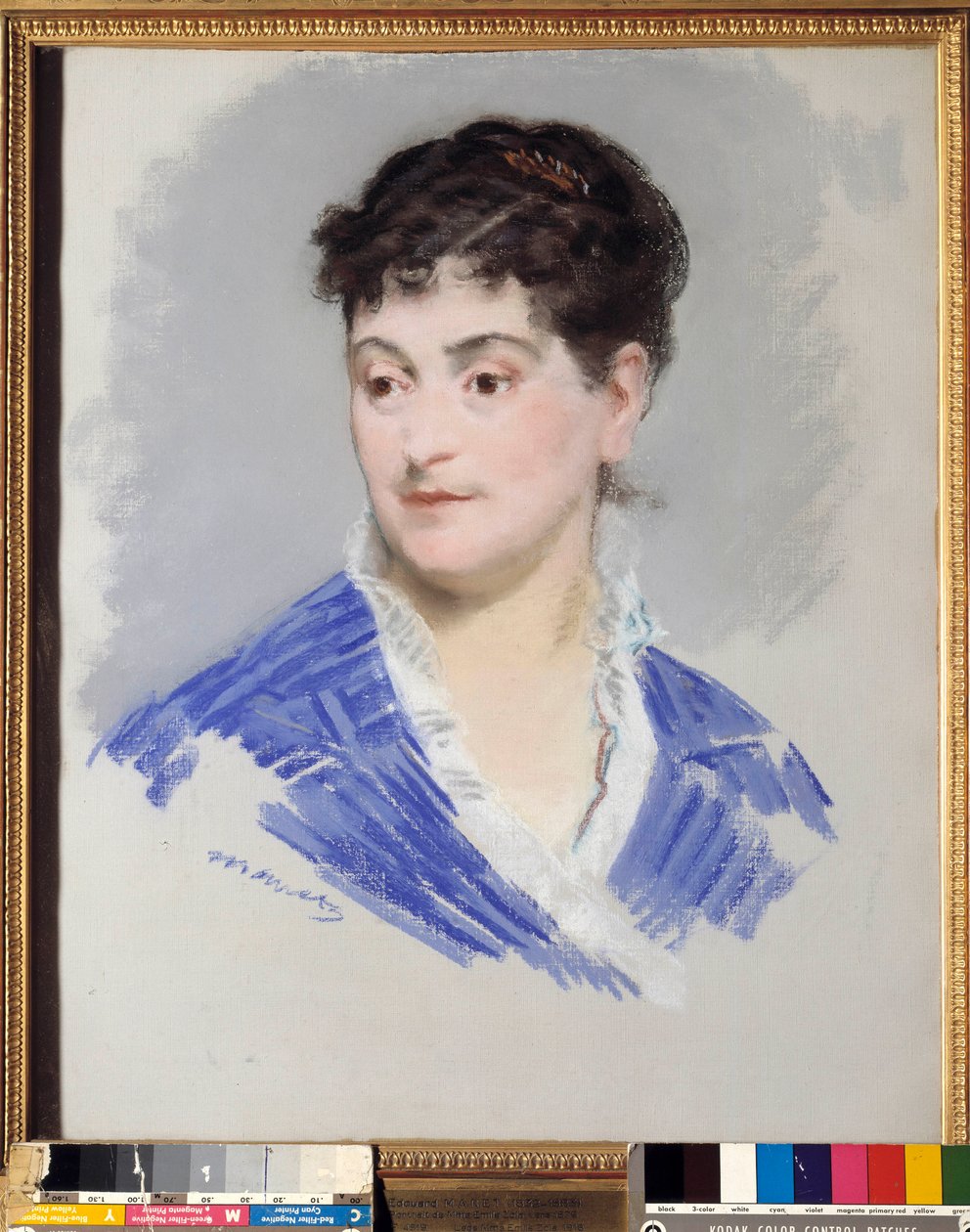 Rouva Emile Zolan muotokuva. Edouard Manet