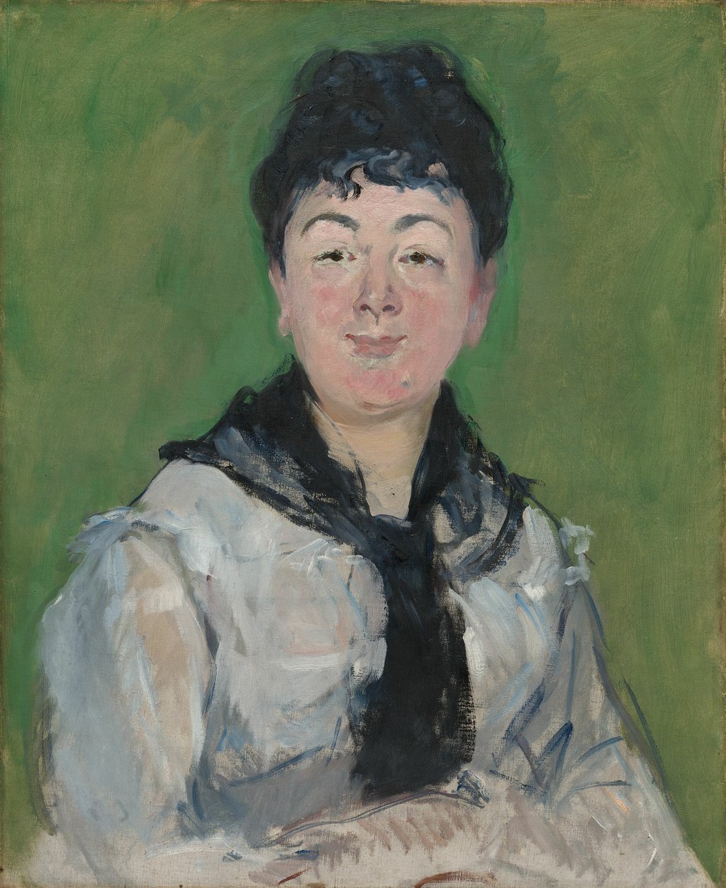Muotokuva naisesta, jolla on musta Fichu tekijältä Édouard Manet