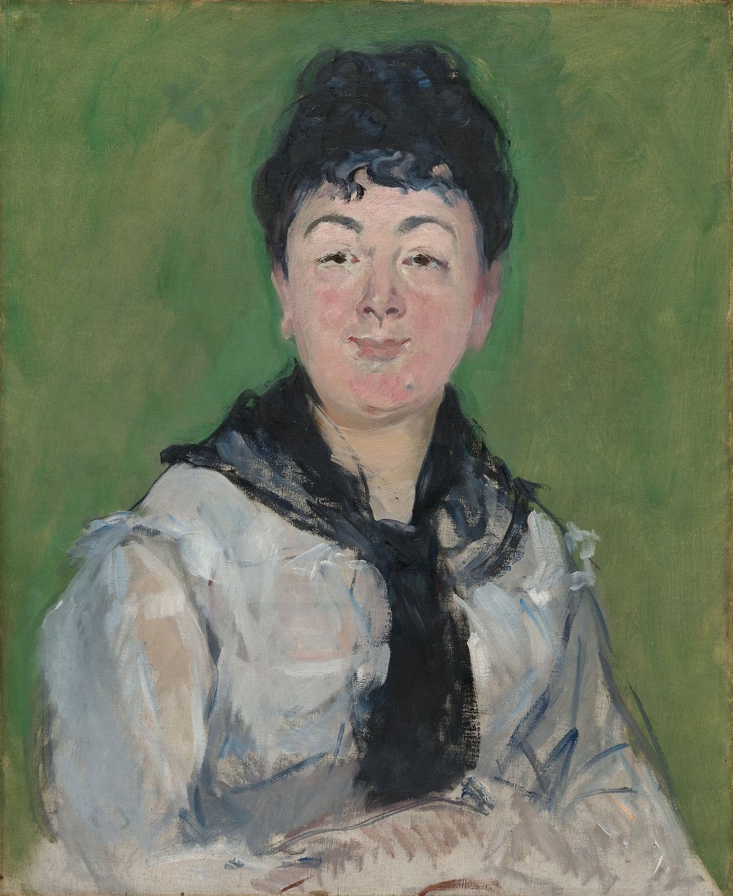Muotokuva naisesta, jolla on musta Fichu, n. 1878 (öljy kankaalle) tekijältä Édouard Manet