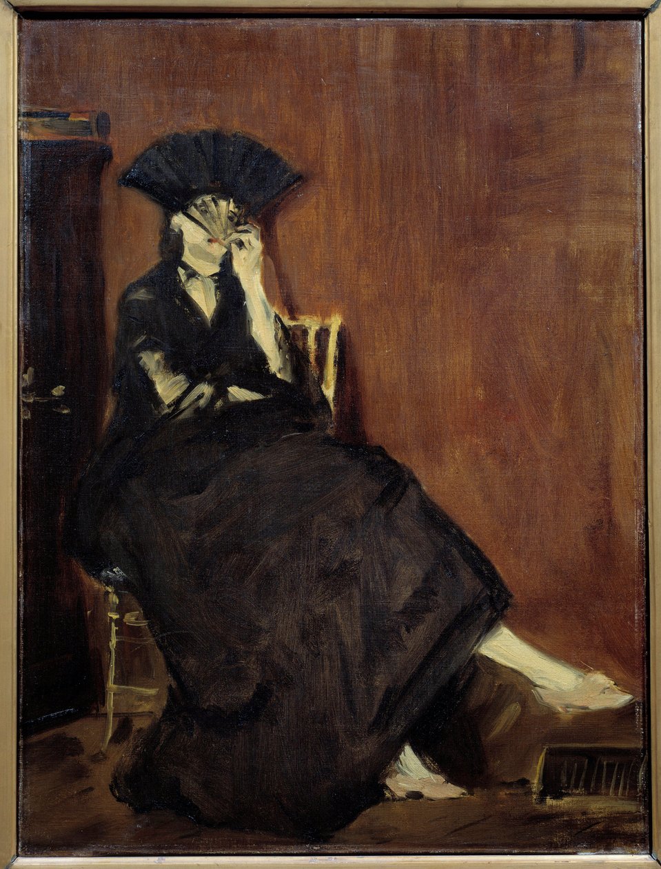Taidemaalari Berthe Morisotin muotokuva tekijältä Édouard Manet