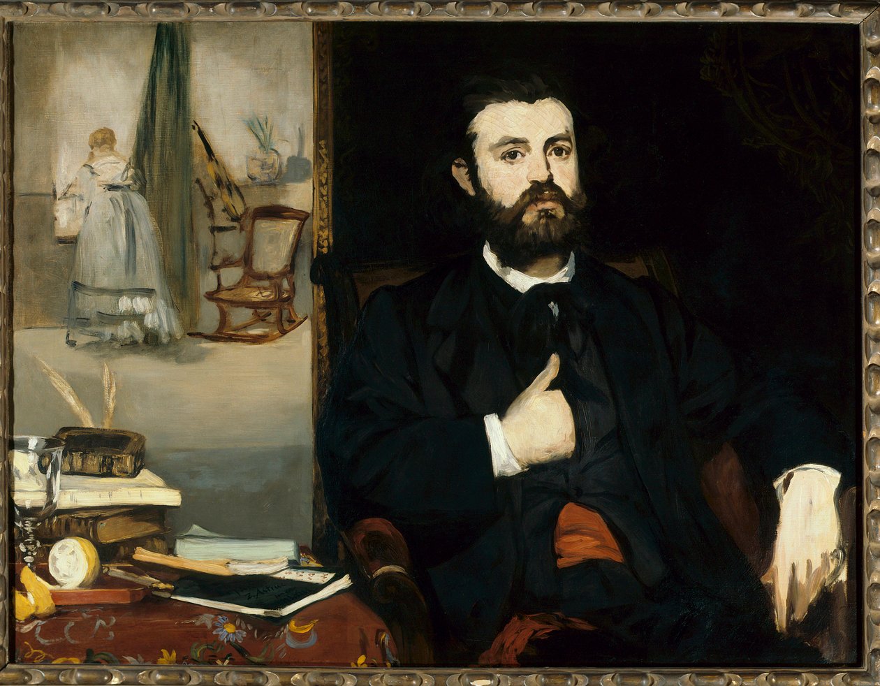Kuvanveistäjä Zacharie Atrucin (1835-1907) muotokuva Edouard Manet