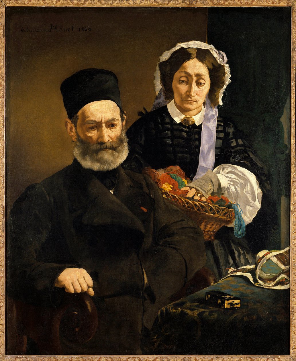 Muotokuvia Monsieur ja Madame Auguste Manetista, taiteilijan vanhemmista Edouard Manet
