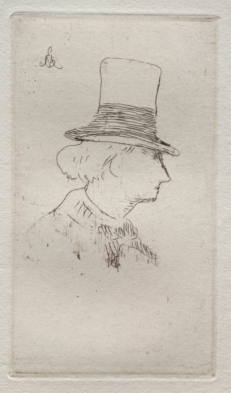 Charles Baudelairen profiilimuotokuva tekijältä Édouard Manet