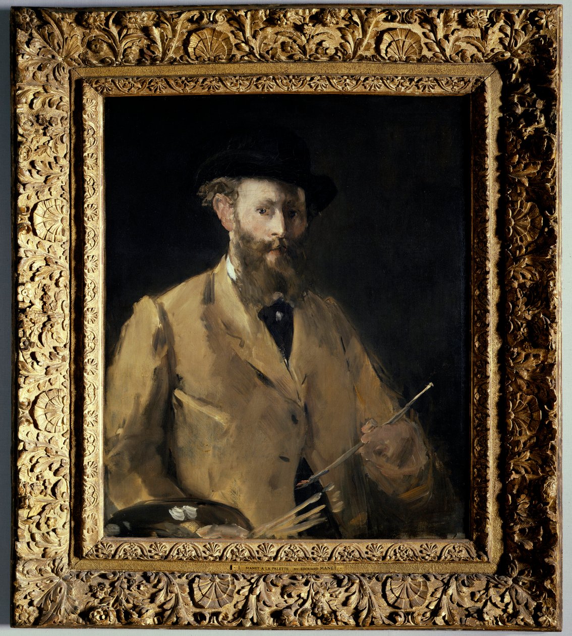 Omakuva paletilla Edouard Manetin maalaus (1832-1883) 1879 Yksityinen kokoelma tekijältä Édouard Manet