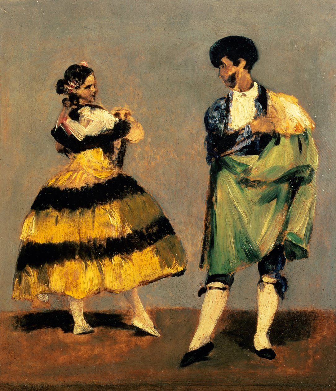 Espanjalaiset tanssijat, 1879 tekijältä Édouard Manet