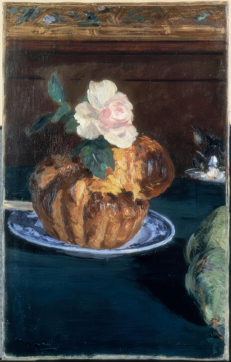 Asetelma briossin kanssa tekijältä Édouard Manet