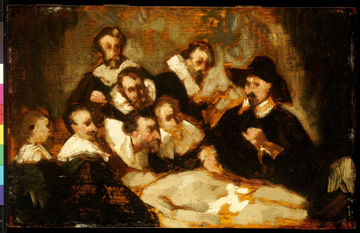 Anatomian oppitunti Rembrandtin jälkeen, n. 1856 tekijältä Édouard Manet