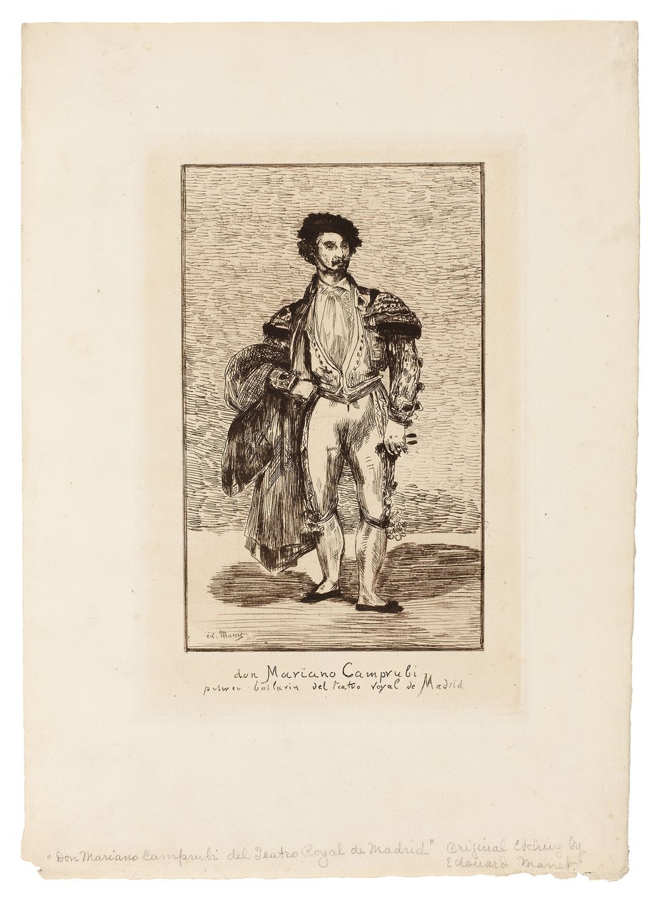 Balettitanssija (Don Mariano Camprubi) tekijältä Édouard Manet