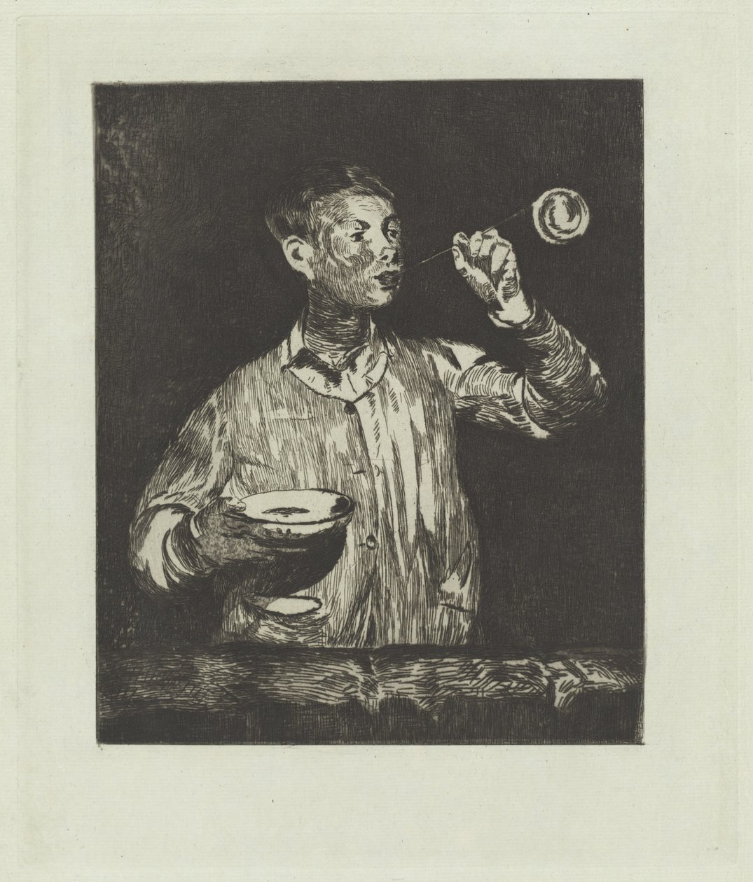 Poika saippuakupilla Poika saippuakupilla, 18681869. tekijältä Édouard Manet