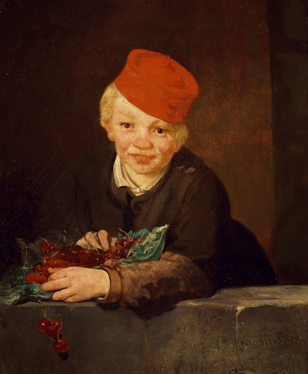 Poika kirsikoiden kanssa tekijältä Édouard Manet