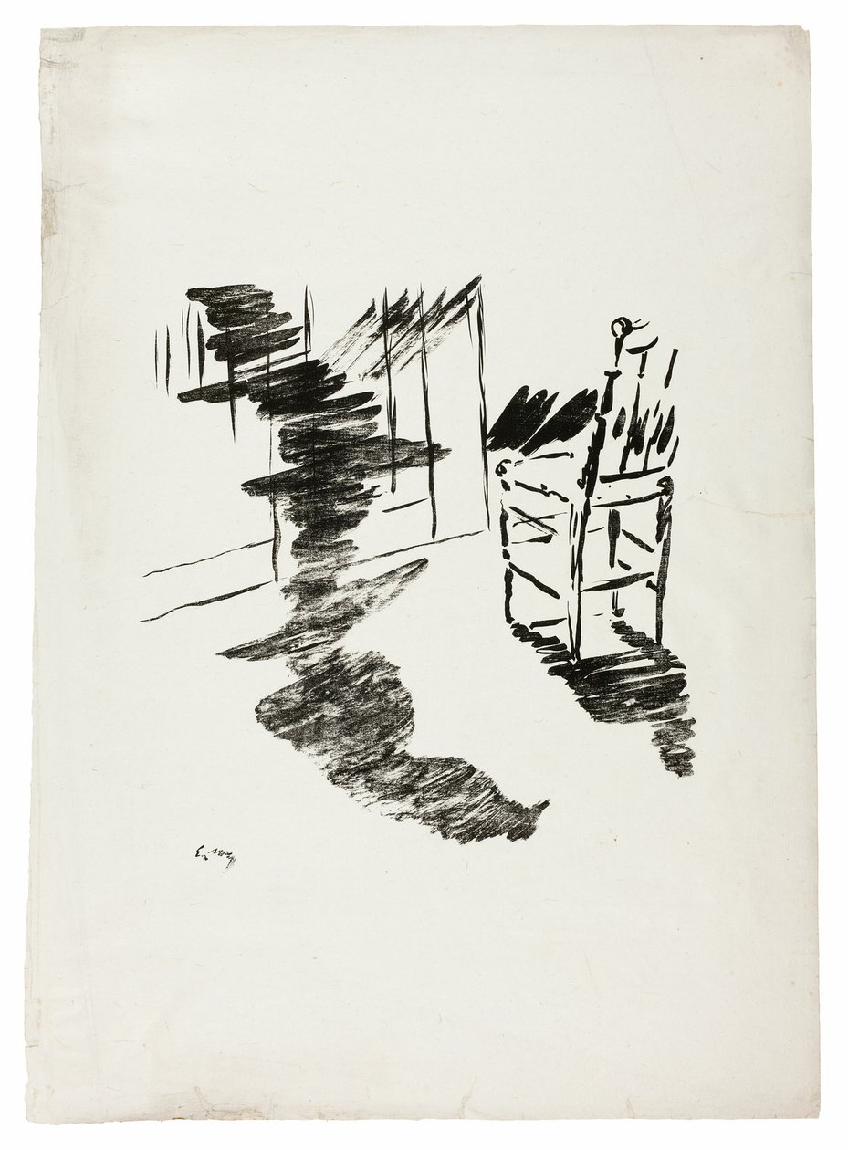 Tuoli ("Se varjo, joka kelluu lattialla..."), Korppi (Le Corbeau) tekijältä Édouard Manet