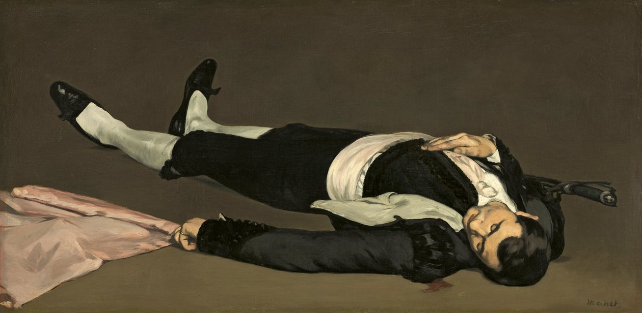 Kuollut Toreador, n. 1864 tekijältä Édouard Manet