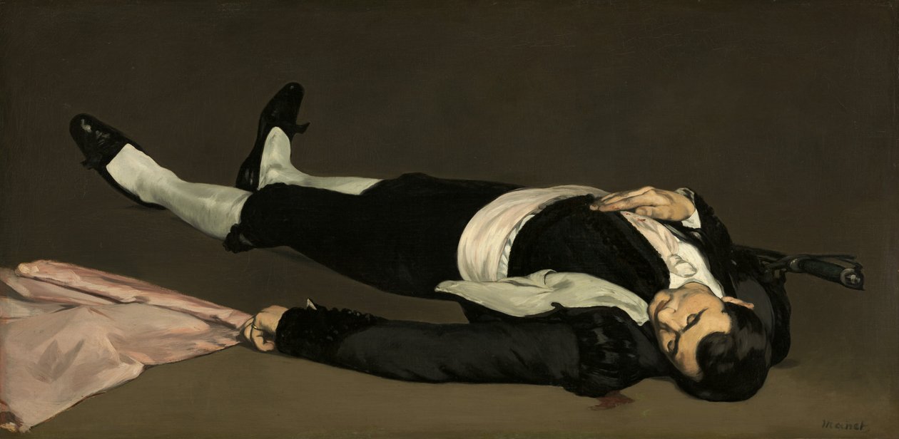 Kuollut Toreador, luultavasti 1864. tekijältä Édouard Manet