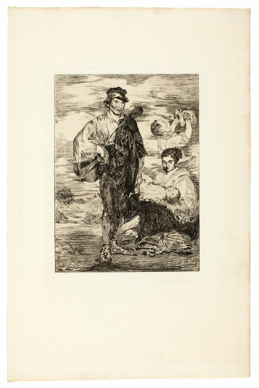 Mustalaiset tekijältä Édouard Manet