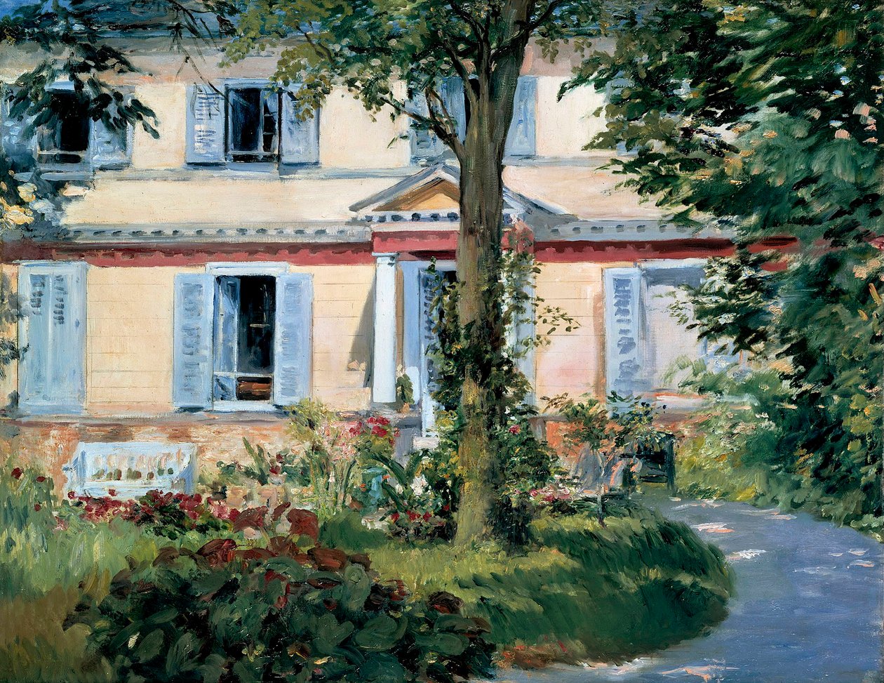 House at Rueil, 1882 tekijältä Édouard Manet