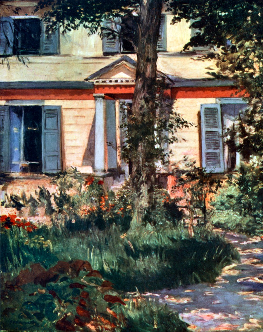 Talo Rueilissa, 1882 1926. tekijältä Édouard Manet