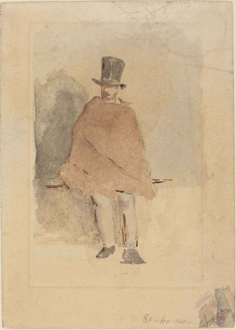 Mies pitkässä hatussa tekijältä Édouard Manet