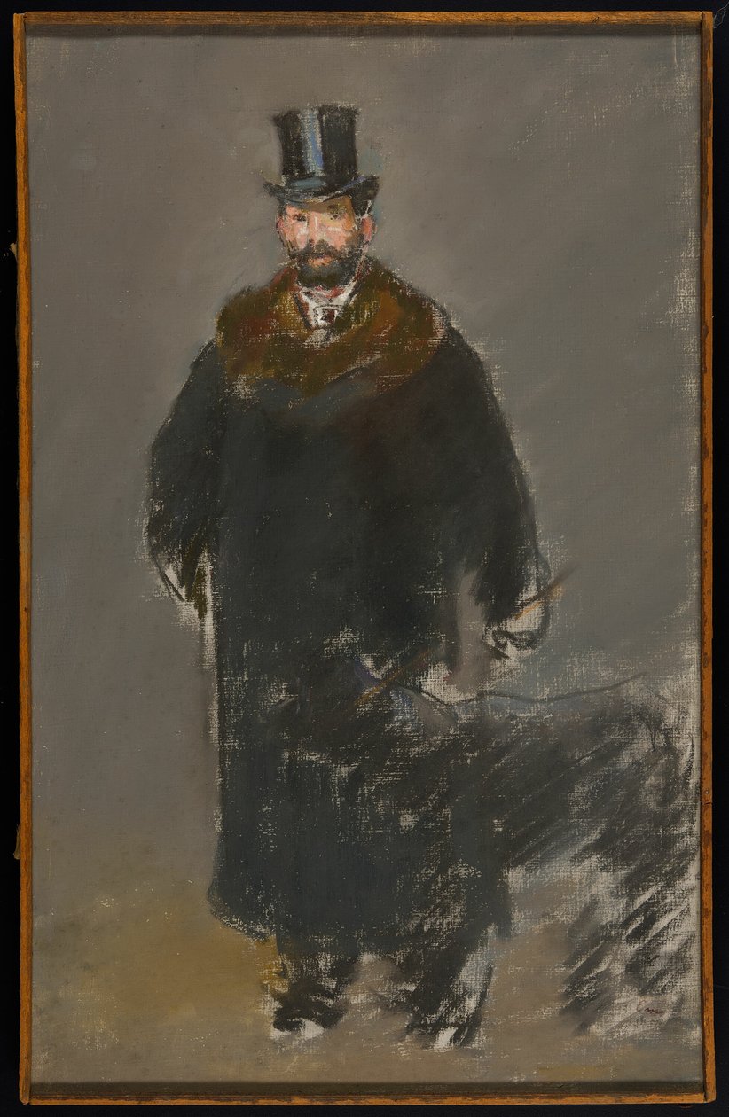 Mies koiran kanssa tekijältä Édouard Manet