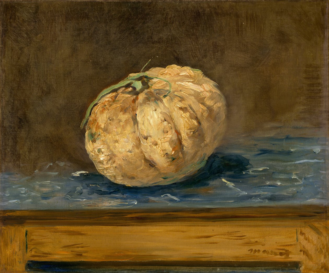 Meloni, c. 1880 (öljy kankaalle) tekijältä Édouard Manet