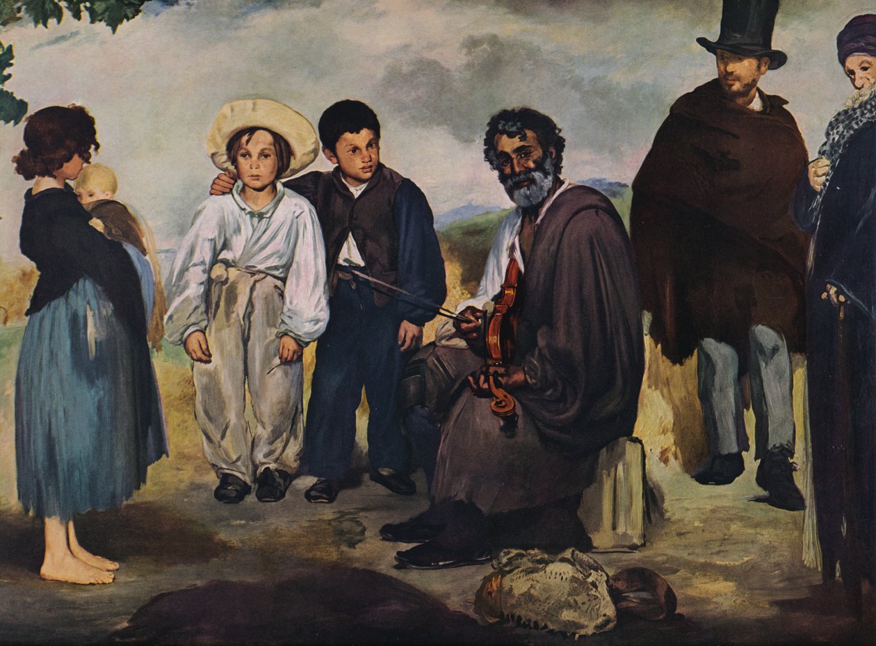 Vanha muusikko, 1862 tekijältä Édouard Manet