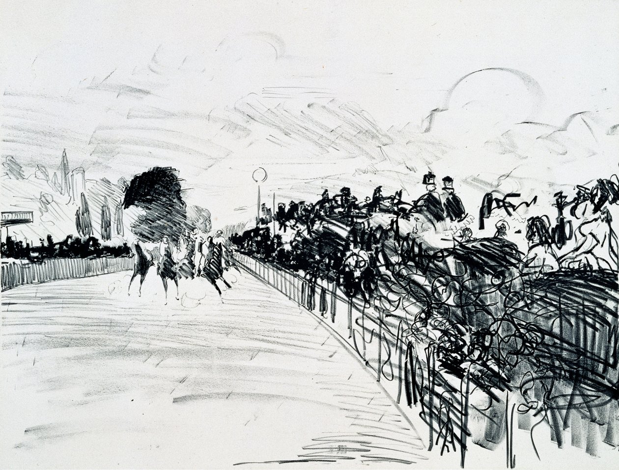 The Races, n. 1865-1872 (Crayon litho) tekijältä Édouard Manet
