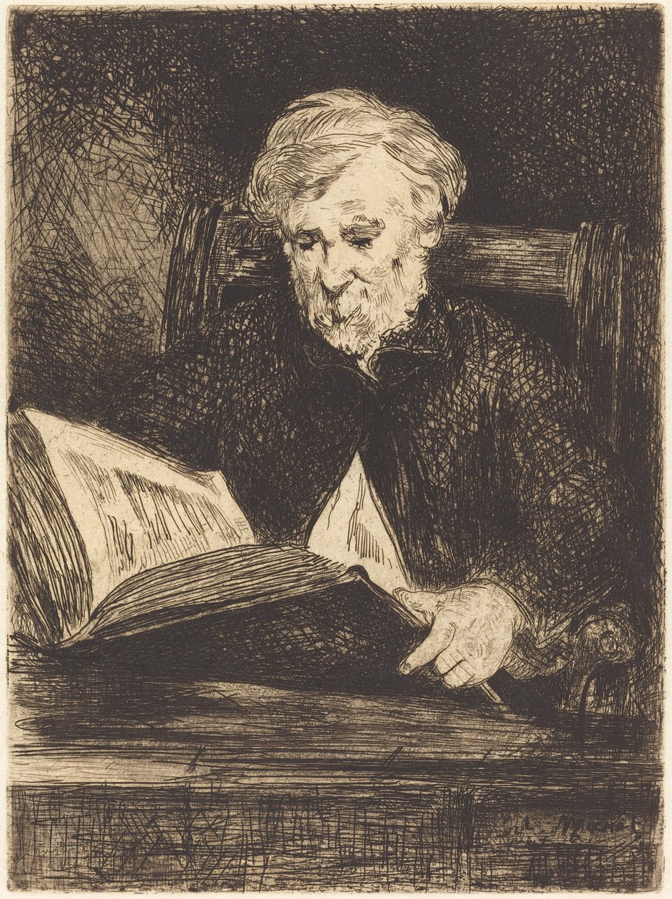 Lukija (Le liseur) tekijältä Édouard Manet