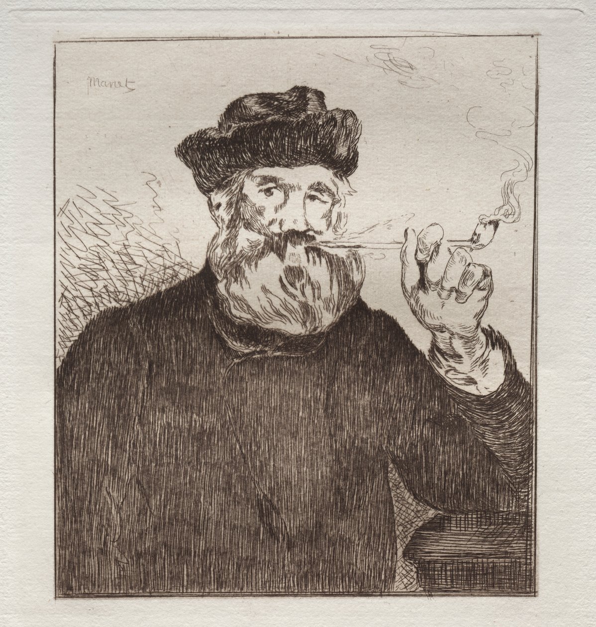 Tupakoitsija tekijältä Édouard Manet