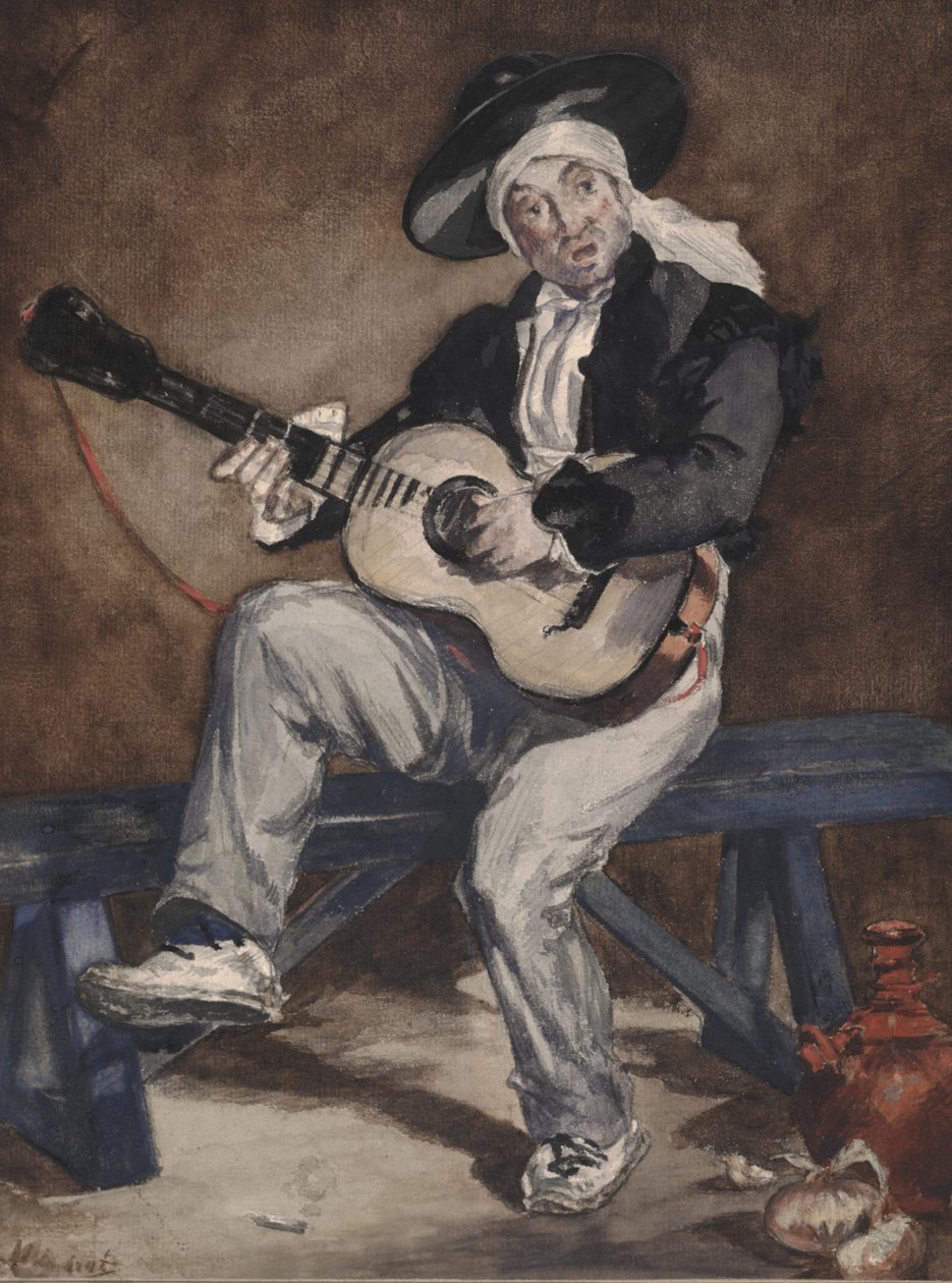 Espanjalainen laulaja tekijältä Édouard Manet