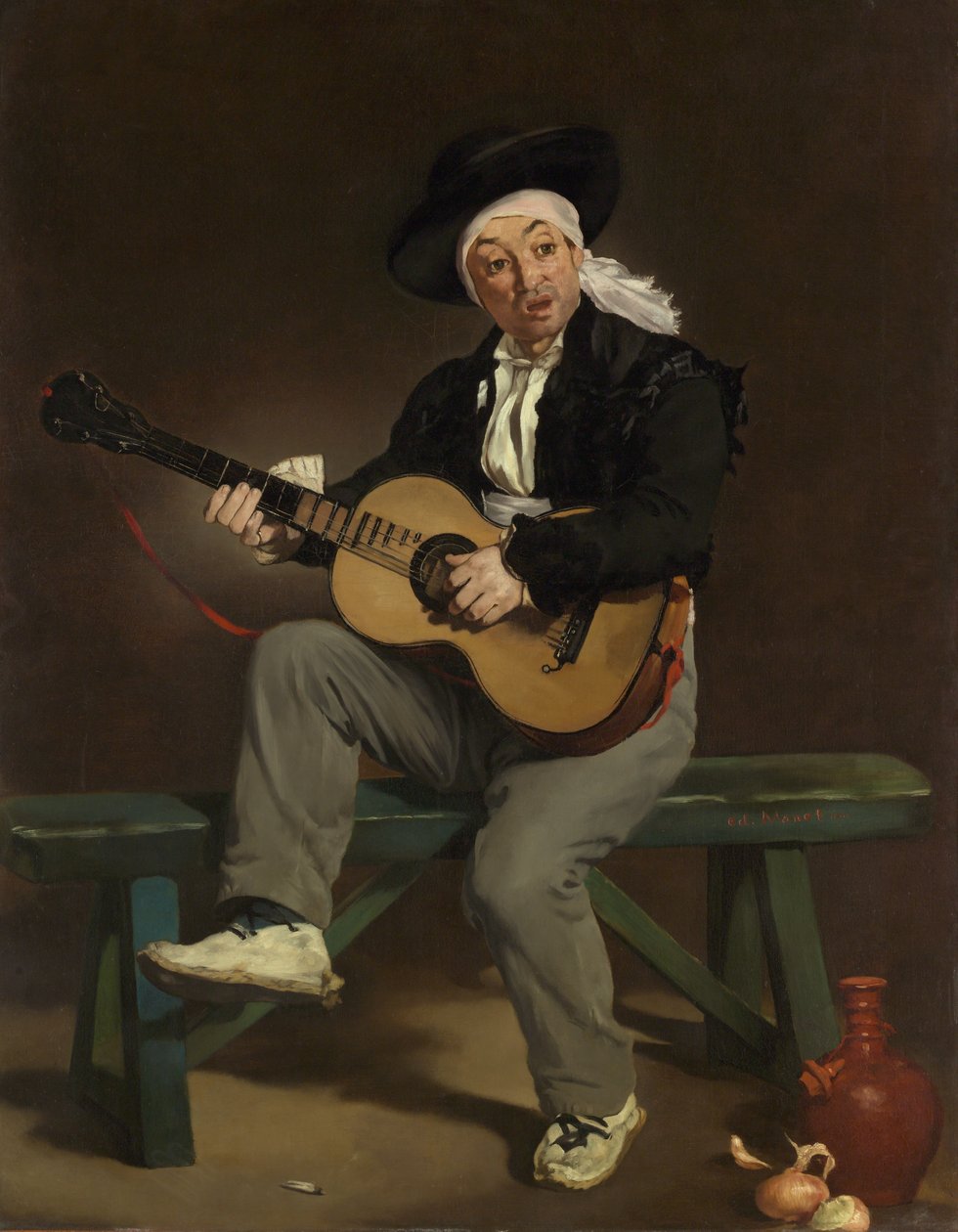 Espanjalainen laulaja, 1860. tekijältä Édouard Manet